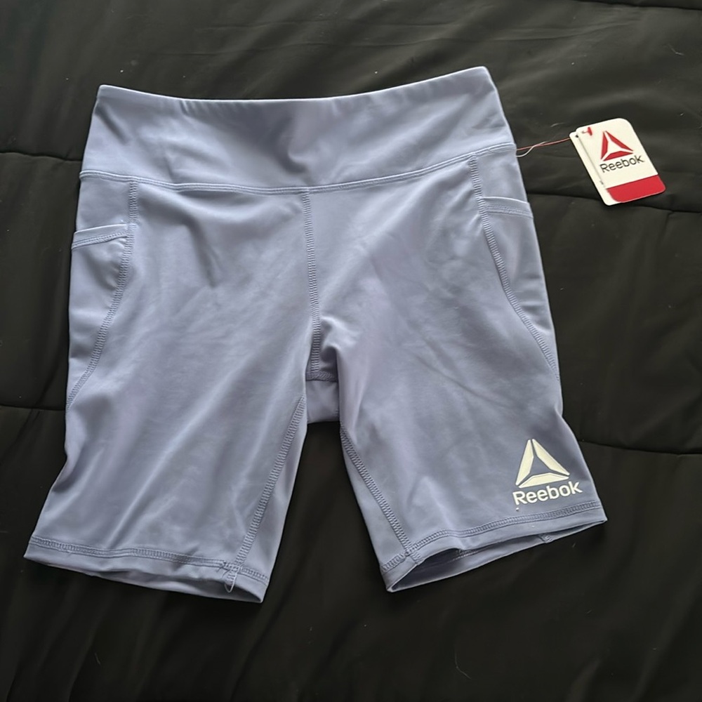 “Reebok Girls Compression Bike Shorts with Pockets” Size is XL (14/16)